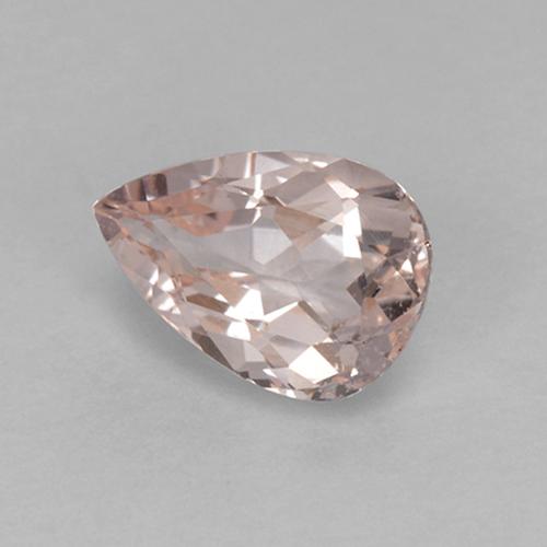 Morganita rosa natural 0,57ct, formato de pêra, VVS