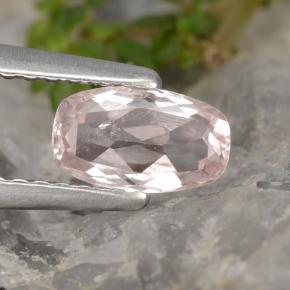 Morganita Luz rosa Natural 0.56ct, Almofada cortada, VVS-VS