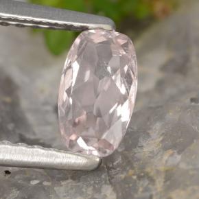 Morganita Luz rosa Natural 0.56ct, Almofada cortada, VVS-VS