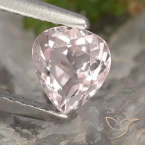 Morganita Luz rosa Natural 0.55ct, Formato de pêra, VVS-VS