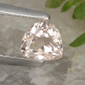 Morganita rosa natural 0,41ct, trillion, VVS