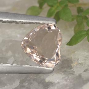 Morganita Rosa Médio Claro Natural 0.55ct, Formato de coração, VVS
