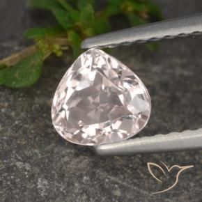 Morganita Rosa Flamingo Natural 0.67ct, Formato de pêra, VS