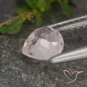 Morganita Rosa Flamingo Natural 0.67ct, Formato de pêra, VS