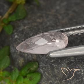 Morganita Rosa Médio Claro Natural 0.48ct, Formato de pêra, VVS-VS