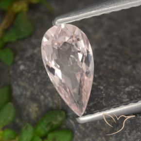 Morganita Tom Rosa Rosa Natural 0.69ct, Formato de pêra, VVS