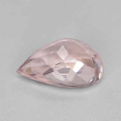 Morganita rosa natural 0,68ct, formato de pêra, VVS-VS