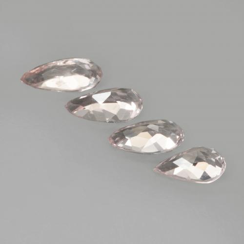 Pedras preciosas de Morganita Tom Rosa Coral natural de 2.03 ct, Formato de pêra, VVS