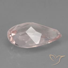 Morganita Rosa coral claro Natural 0.78ct, Formato de pêra, VS