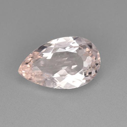 Morganita rosa natural 2,09ct, formato de pêra, VVS-VS