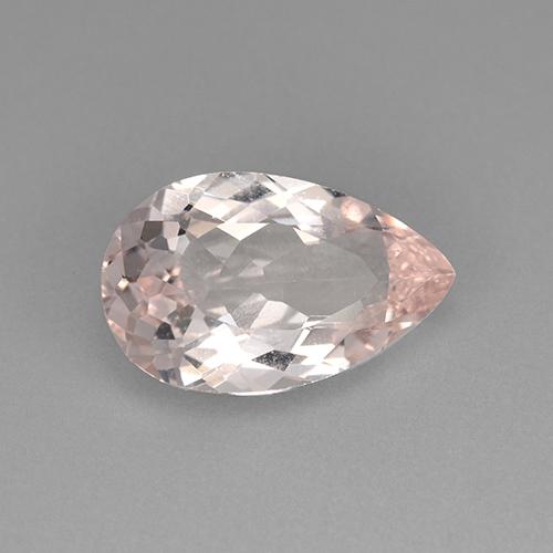 Morganita rosa natural 2,09ct, formato de pêra, VVS-VS
