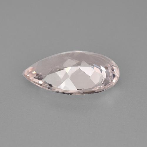 Morganita rosa natural 2,09ct, formato de pêra, VVS-VS
