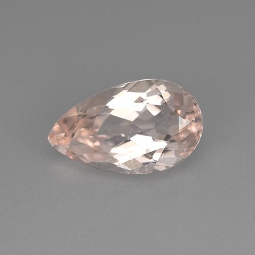 Morganita rosa natural 2,38ct, formato de pêra, VVS-VS