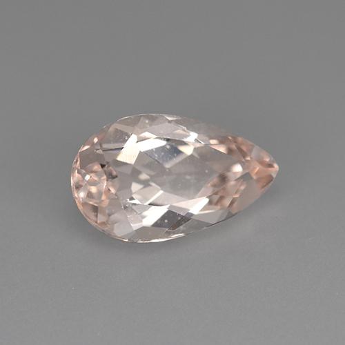 Morganita rosa natural 2,38ct, formato de pêra, VVS-VS