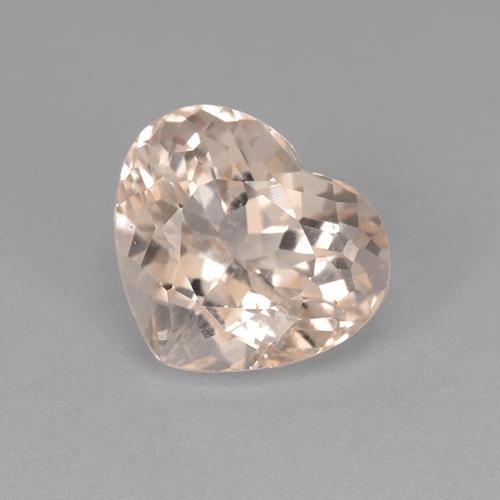 Morganita Rosa salmão Natural 2.74ct, Formato de coração, VVS-VS
