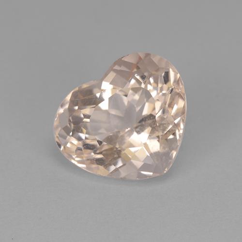 Morganita Rosa salmão Natural 2.74ct, Formato de coração, VVS-VS
