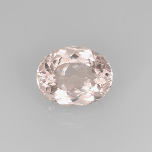 Morganita rosa natural 2,66ct, corte oval, VVS-VS