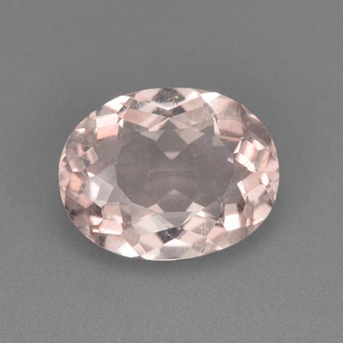 Morganita rosa natural 2,87ct, corte oval, VS