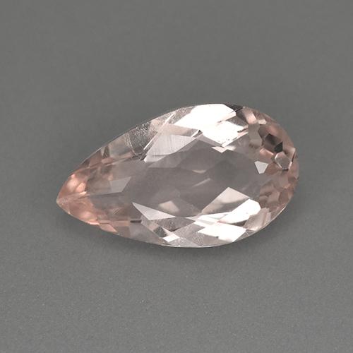 Morganita rosa natural 2,04ct, formato de pêra, VVS-VS