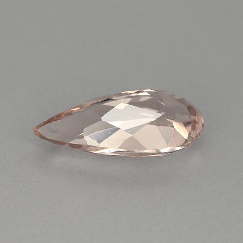 Morganita rosa natural 1,22ct, formato de pêra, VVS-VS