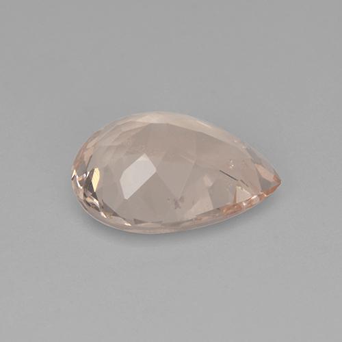 Morganita rosa natural 2,59ct, formato de pêra, VS