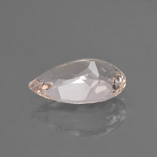 Morganita rosa natural 2,47ct, formato de pêra, VVS-VS