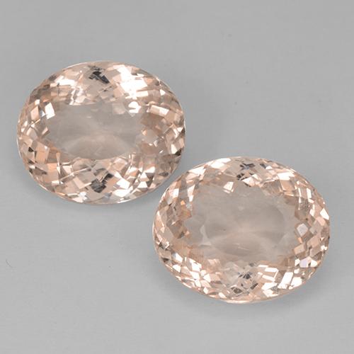 Pedras preciosas de morganita rosa natural de 10,96 ct, corte oval, VVS-VS