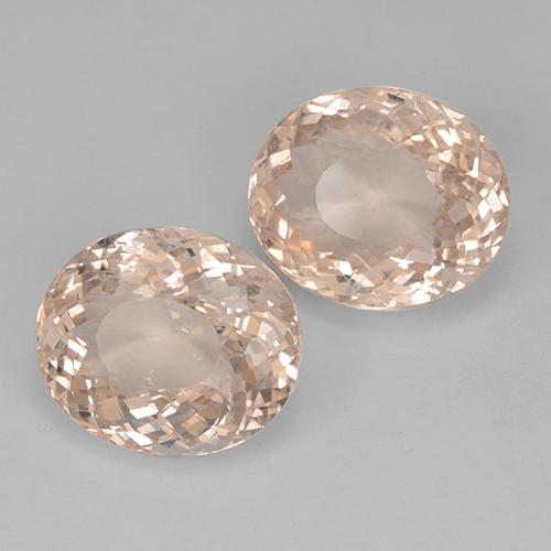Pedras preciosas de morganita rosa natural de 10,96 ct, corte oval, VVS-VS