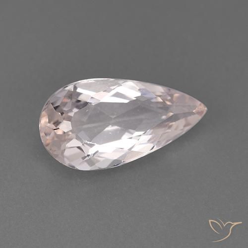 Morganita Luz rosa Natural 1.30ct, Formato de pêra, VVS-VS