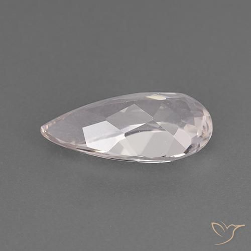 Morganita Luz rosa Natural 1.30ct, Formato de pêra, VVS-VS