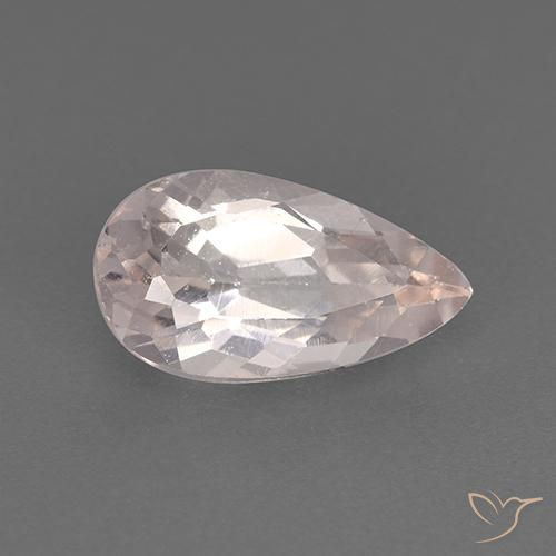 Morganita Luz rosa Natural 1.21ct, Formato de pêra, VS