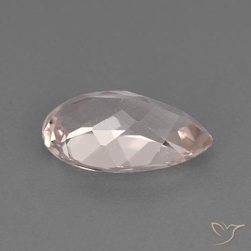 Morganita rosa médio Natural 1.30ct, Formato de pêra, VS