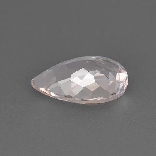 Morganita rosa natural 1,43ct, formato de pêra, VVS-VS
