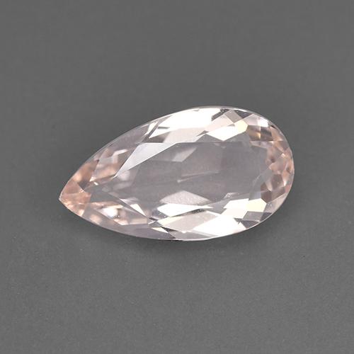Morganita rosa natural 1,11ct, formato de pêra, VVS-VS