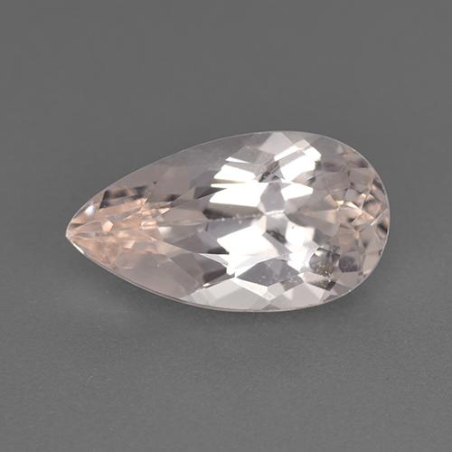Morganita Rosa Flamingo Natural 1.82ct, Formato de pêra, VVS-VS