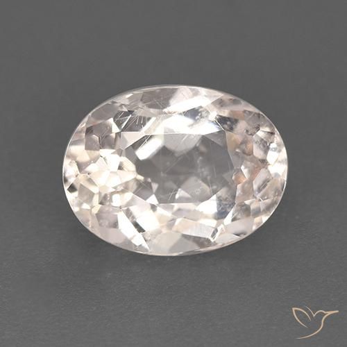 1.33ct Natural Rosa salmão Morganita, oval, VS-SI