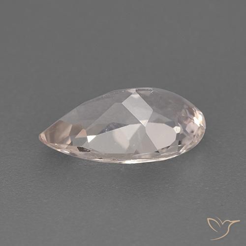 Morganita Rosa salmão Natural 1.20ct, Formato de pêra, VVS-VS