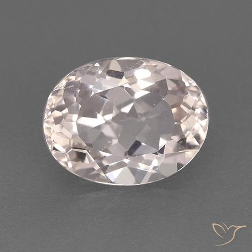 1.30ct Natural Rosa salmão Morganita, oval, VVS-VS