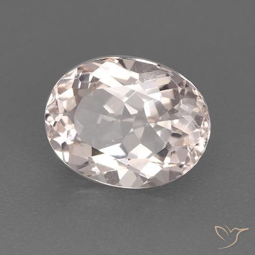 Morganita Rosa salmão Natural 1.30ct, oval, VVS-VS