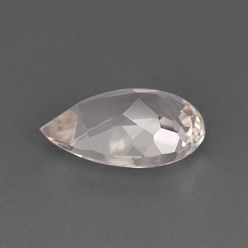 Morganita rosa natural 1,61ct, formato de pêra, VVS-VS