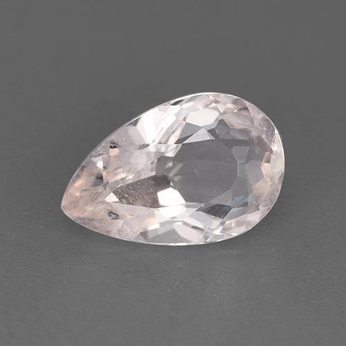 Morganita rosa natural 1,13ct, formato de pêra, VS