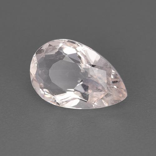 Morganita rosa natural 1,13ct, formato de pêra, VS