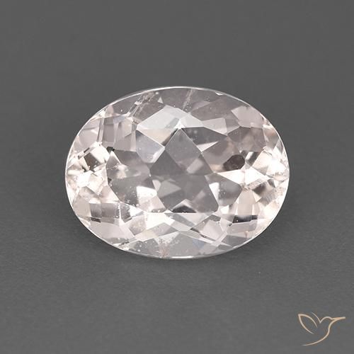1.79ct Natural Branco Morganita, oval, VS