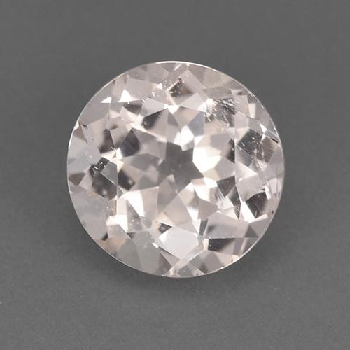 Morganita rosa natural 1,37ct, corte redondo, VVS-VS