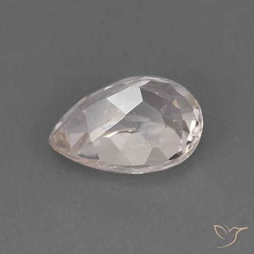 Morganita Rosa bem claro Natural 1.36ct, Formato de pêra, VS