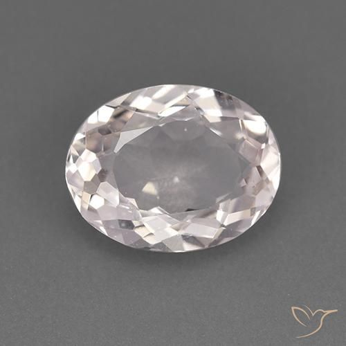 1.60ct Natural Branco Morganita, oval, VVS-VS