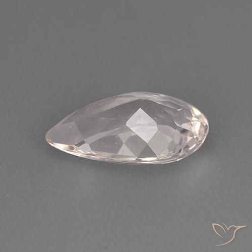 Morganita Rosa bem claro Natural 1.67ct, Formato de pêra, VS