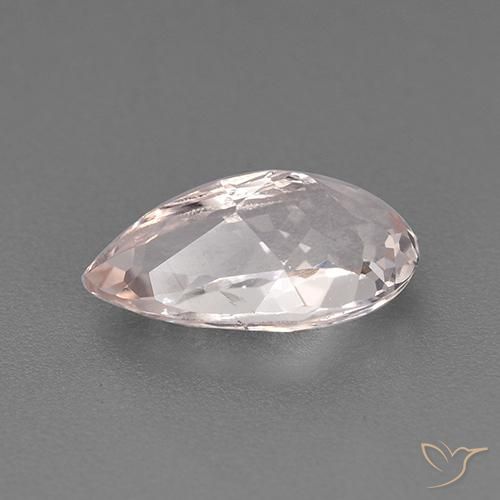 Morganita rosa médio Natural 1.50ct, Formato de pêra, VVS-VS