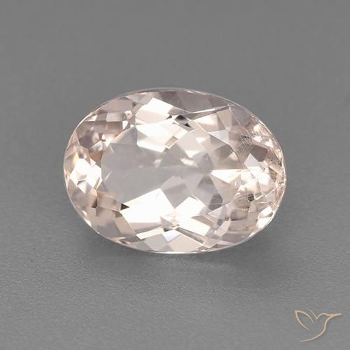 Morganita Rosa bem claro Natural 1.69ct, oval, VS