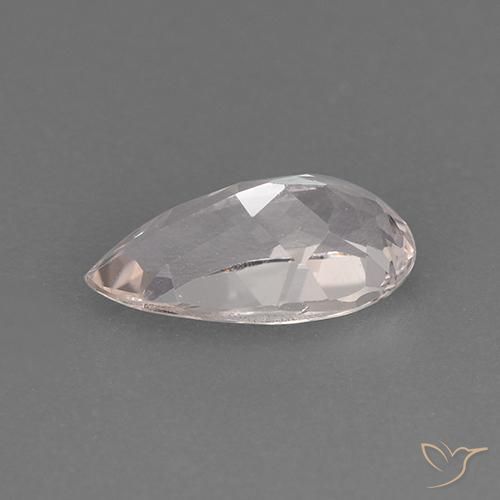 Morganita Rosa Flamingo Natural 1.10ct, Formato de pêra, VVS-VS